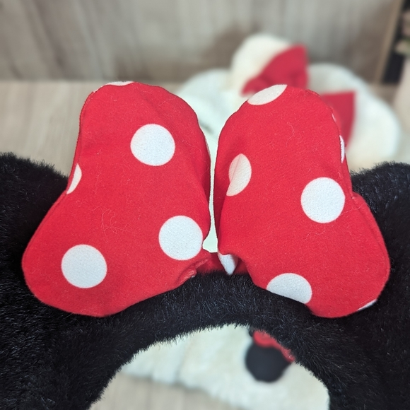 Disney Minnie Mouse Faux Fur Vest Little Girl Size 4 & Mouse Ears - Picture 8 of 16